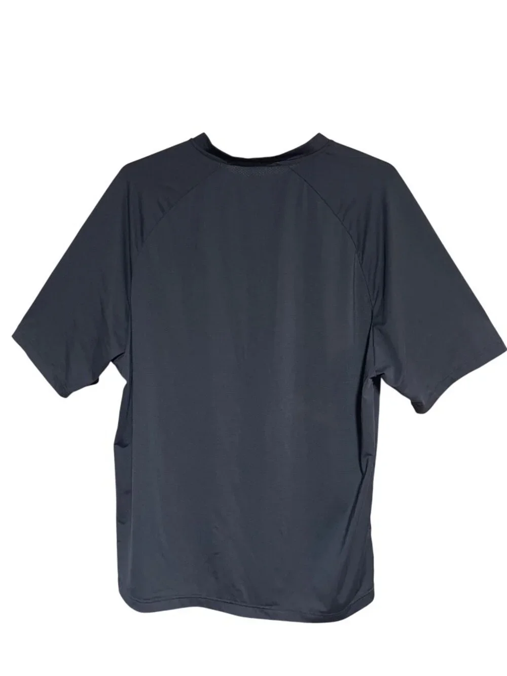 Forresters Mens Short Sleeve Henley Shirt 2XL Black Polyester Stretch Lightweigh